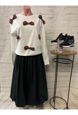 Multi Plaid Bow Pullover