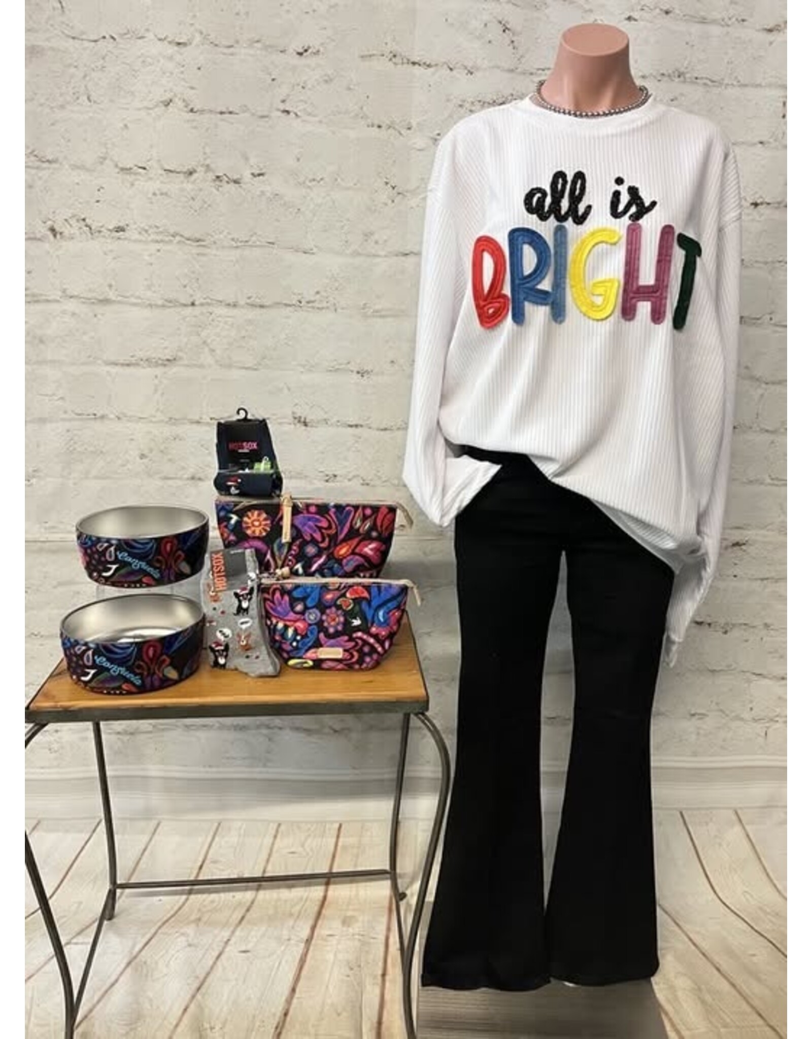 All Is Bright Oversized Plush Crew