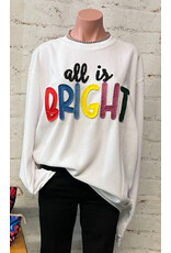 All Is Bright Oversized Plush Crew