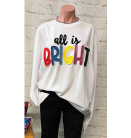 All Is Bright Oversized Plush Crew