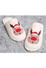 Reindeer Embroidered Luxury Soft Slippers