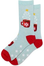 HOTSOX HOTSOX Hot Chocolate Non Skid Crew Socks