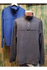 Mens Butter Soft Sueded Snap Mock Pullover