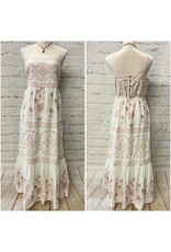Tribal Tribal Sleeveless Dress with Lining