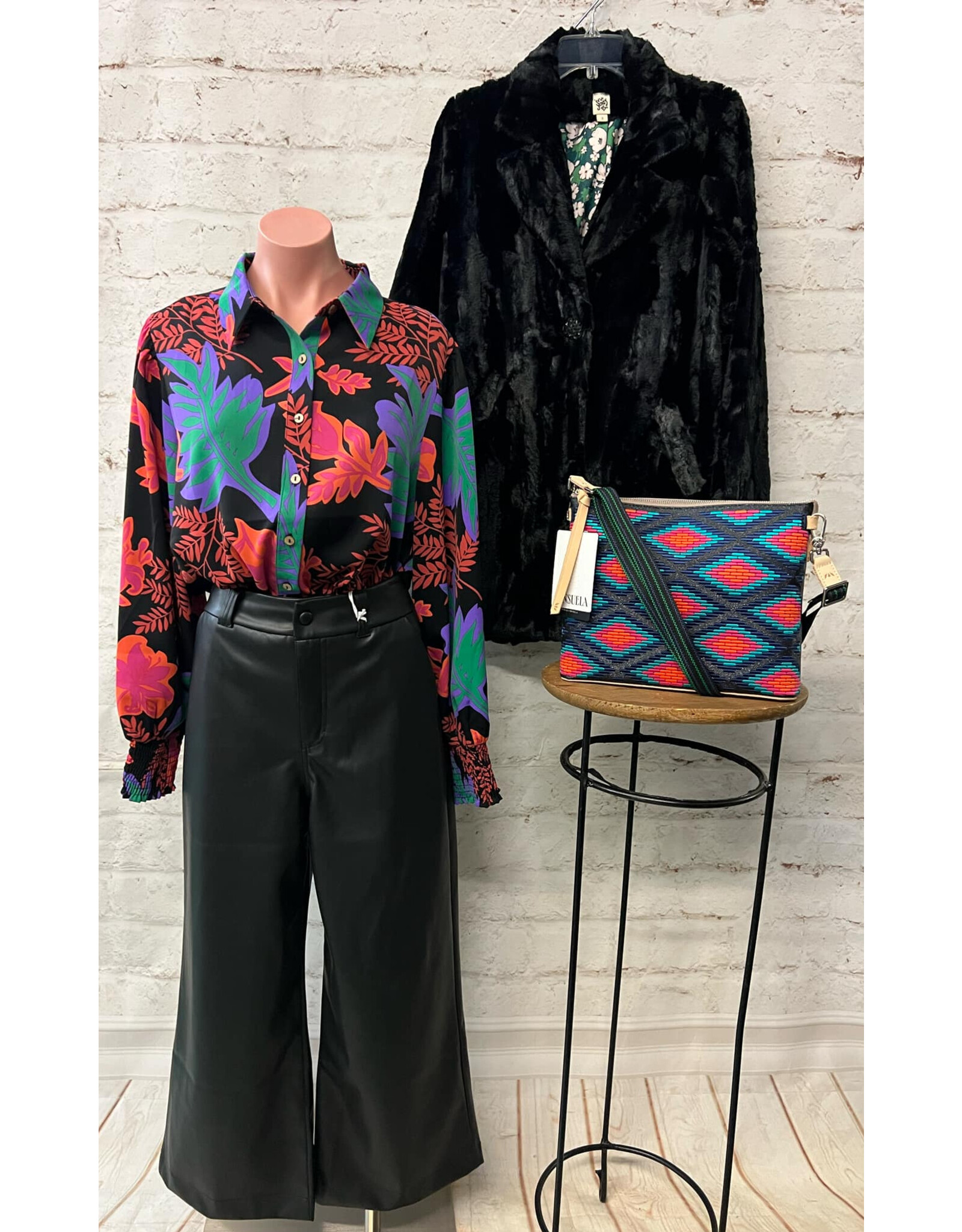 Sophia Twill Button Down Top