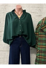 Jelene Frilled Split Neck Top