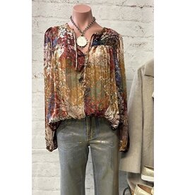 Dear John Denim Dear John Alessia V-Neck Long Sleeve Relaxed Fit Top