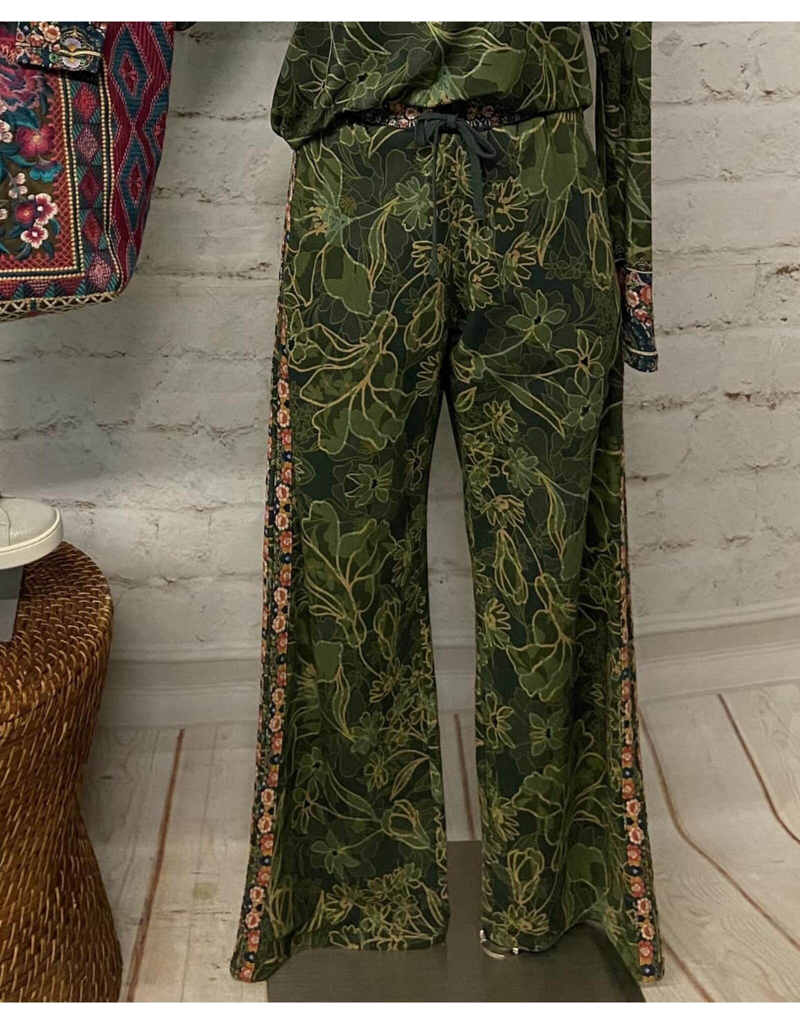 Johnny Was Johnny Was Hirz Camo Wide Leg Side Tape Pant