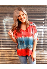 Priddy Hooded V-Neck Top