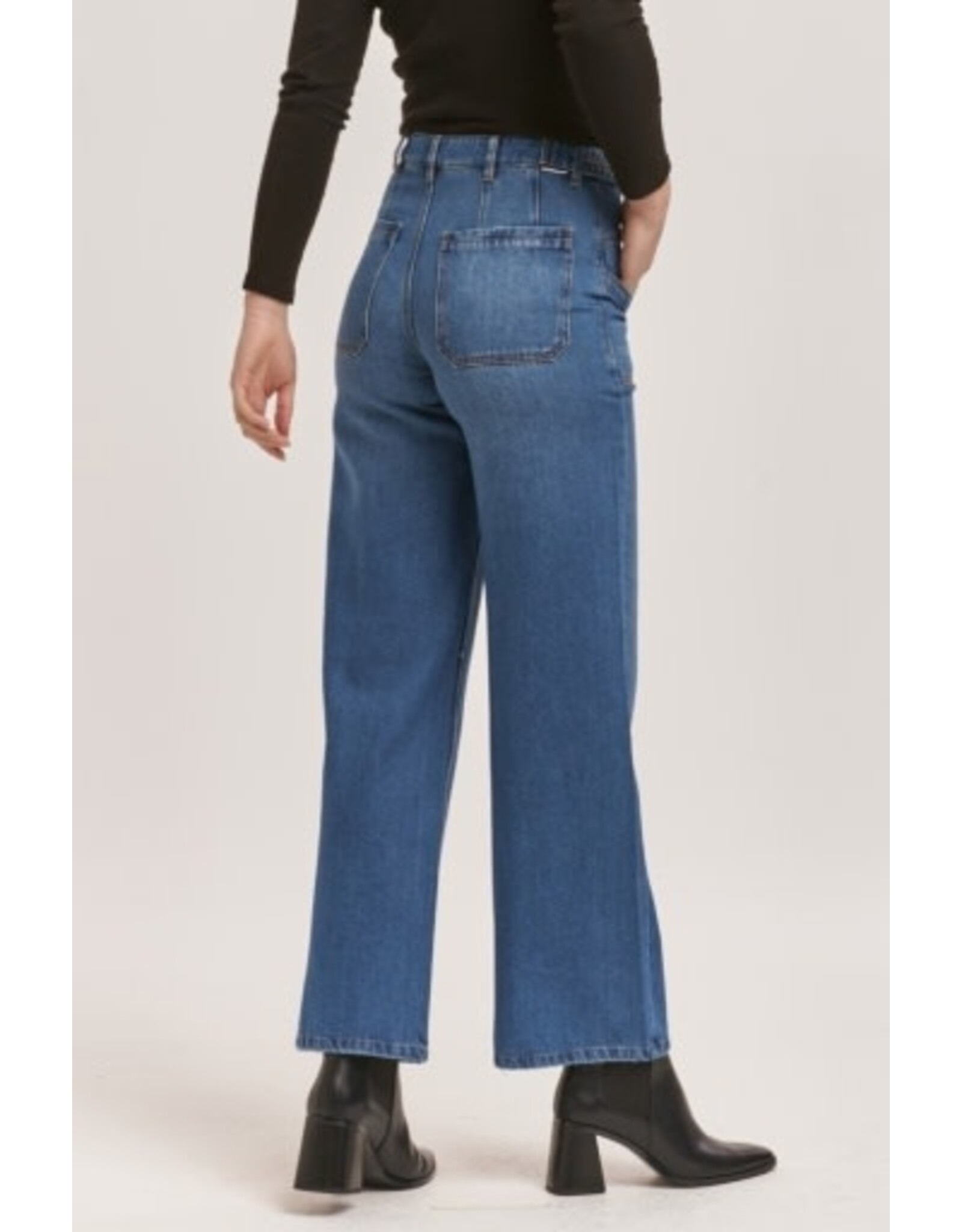 Dear John Denim Dear John Doja  High Rise Wide Leg Ankle Jean Peninsula