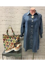 Blue B Gianna Washed Denim Shirt Dress