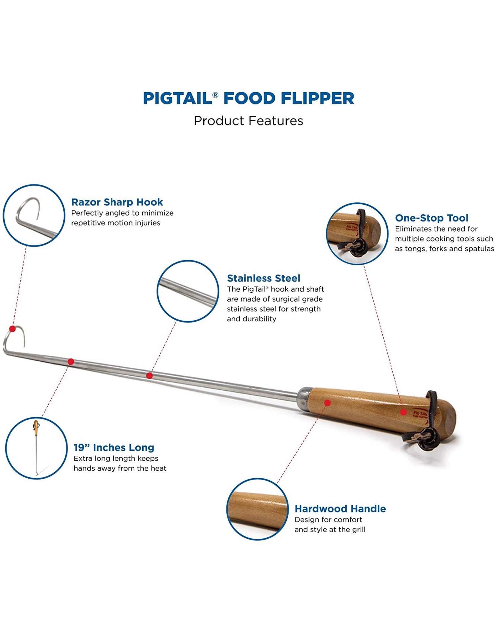 PigTail Food Flipper 19”