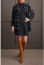Tribal Tribal Boucle Plaid Jacket with Notch Collar