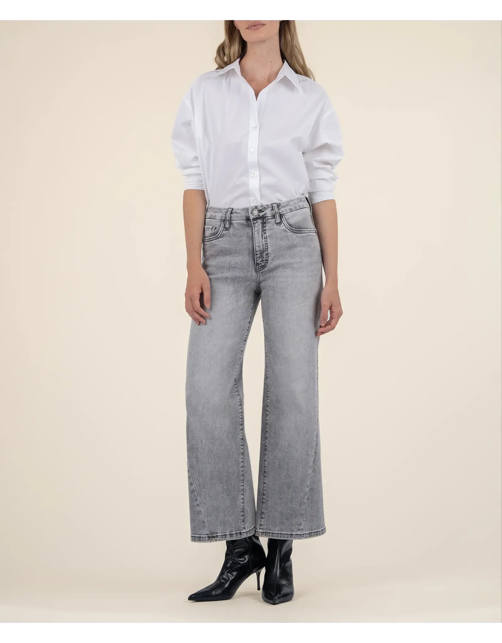 Kut from the Kloth / STS Blue KUT Meg High Rise Wide Leg - Stride w/ Grey Base Wash