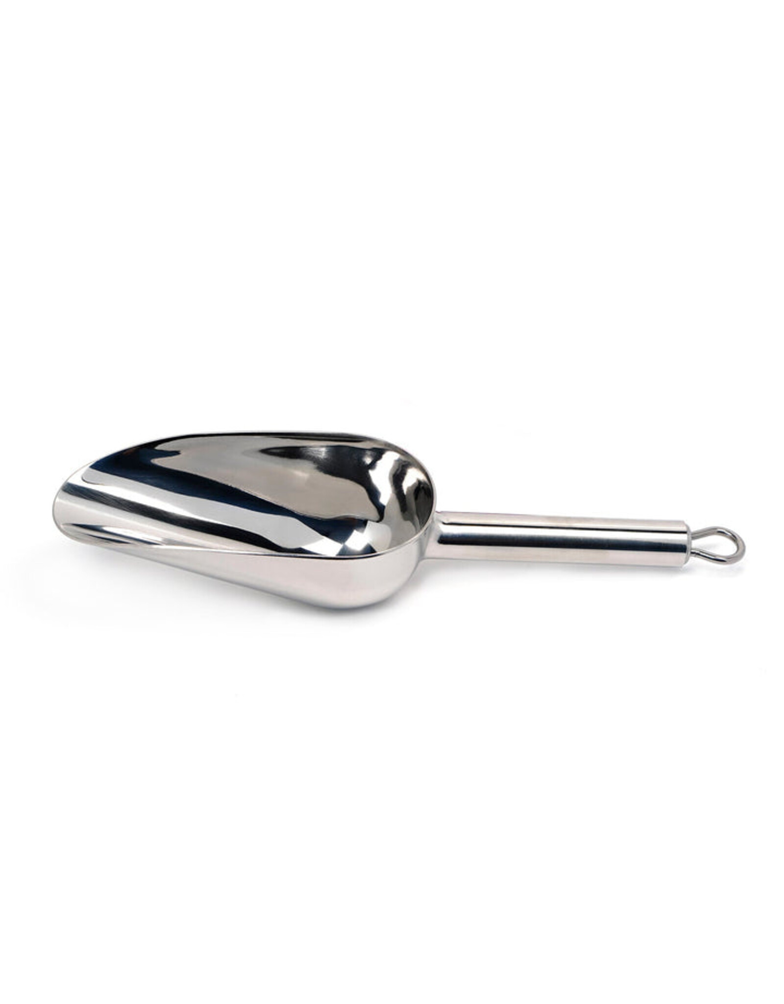 RSVP International Medium Stainless Steel Scoop 1/2 Cup 8"