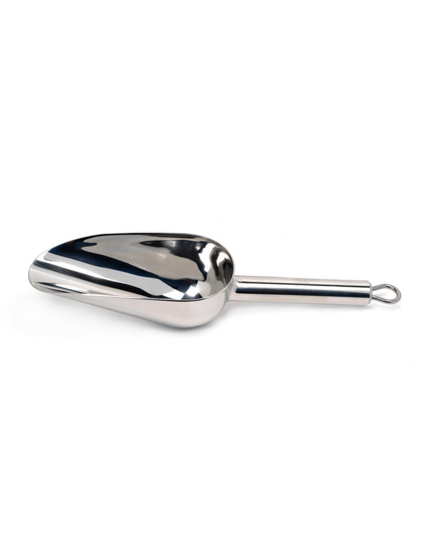 RSVP International Medium Stainless Steel Scoop 1/2 Cup 8"