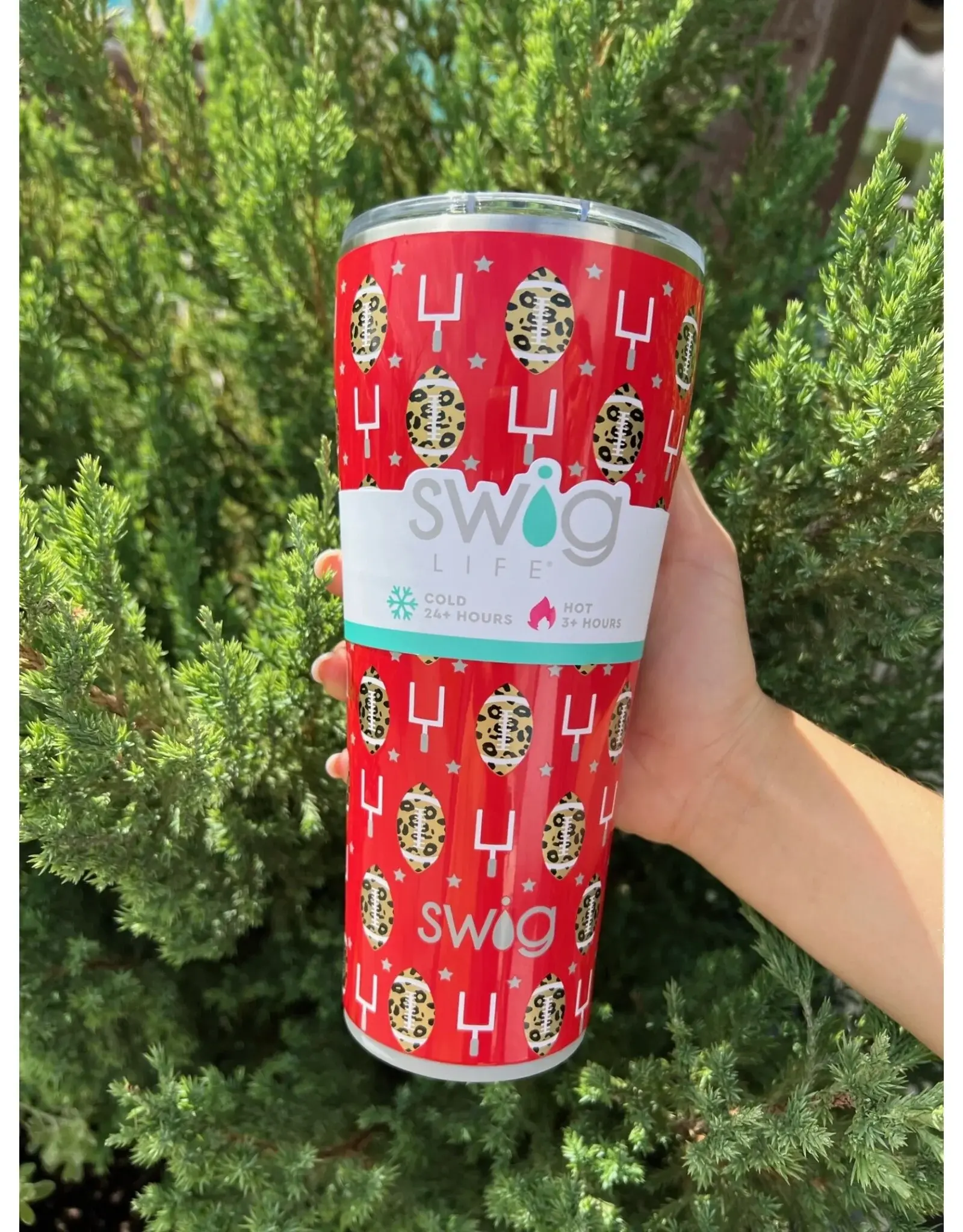 Swig Life Swig Touchdown Red + Grey Mega Mug 40oz
