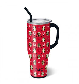 Swig Life Swig Touchdown Black + Red Mega Mug 40oz
