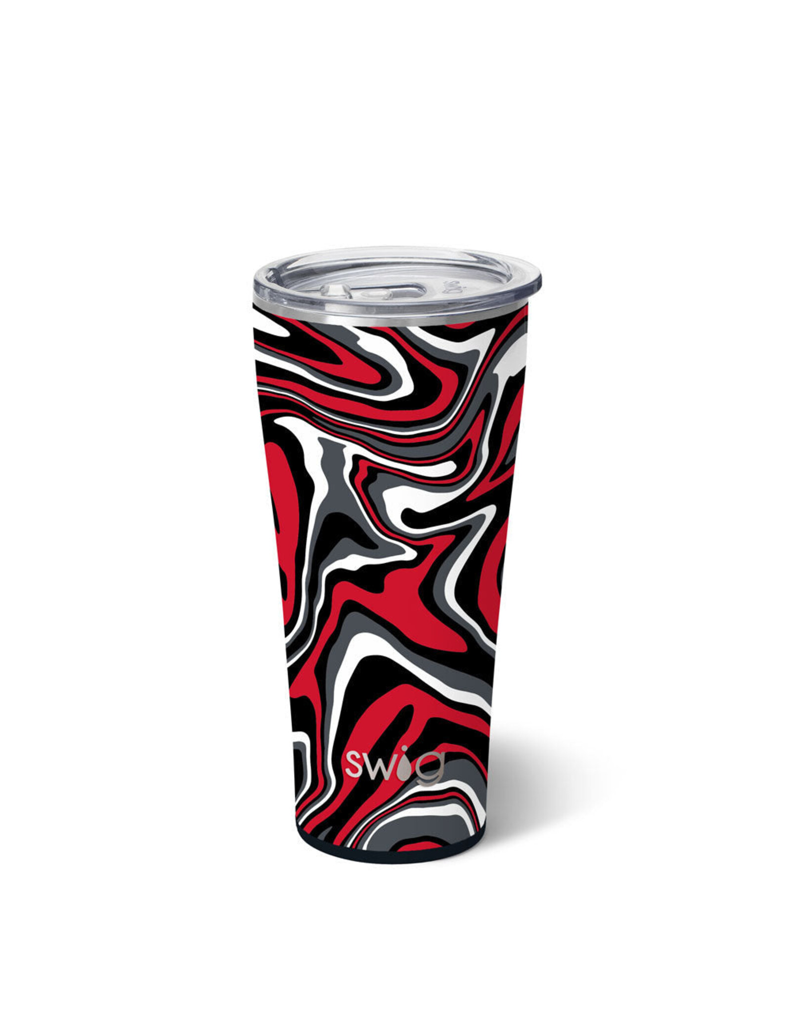 Swig Life Swig Fanzone Black + Red Tumbler 32oz