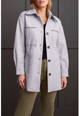 Tribal Tribal Button-Up Coat with Blanket Stitching