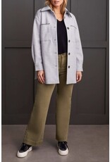 Tribal Tribal Button-Up Coat with Blanket Stitching