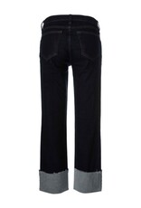 Kut from the Kloth / STS Blue KUT Fay High Rise Fab Ab Straight Leg Roll-Up Raw Hem - Kindled