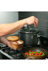 Swivel Top Salt Box-Olive Wood