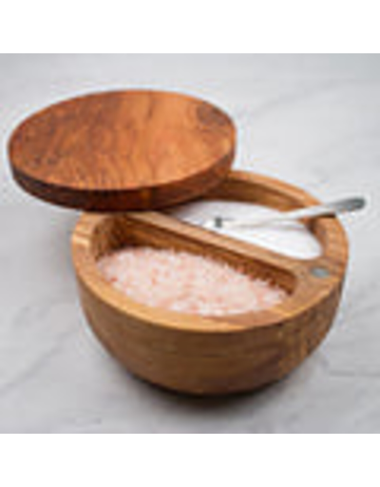 RSVP International Swivel Top Salt Box-Olive Wood