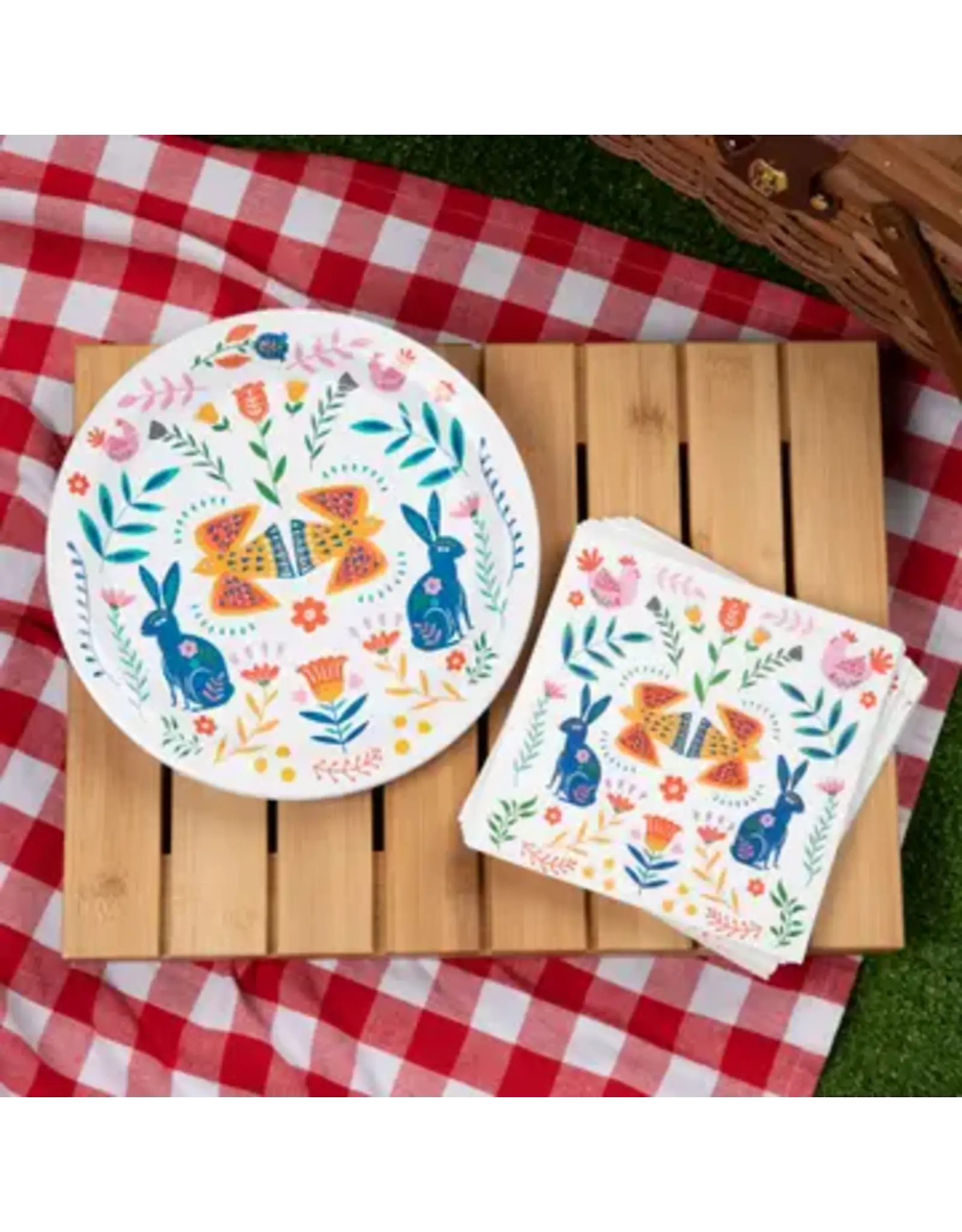 Whimsical Wildlife 48 Pc Paper Plate & Napkin Set