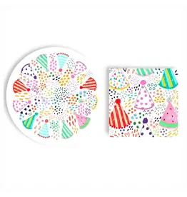 Best Birthday 48 Pc Paper Plate & Napkin Set