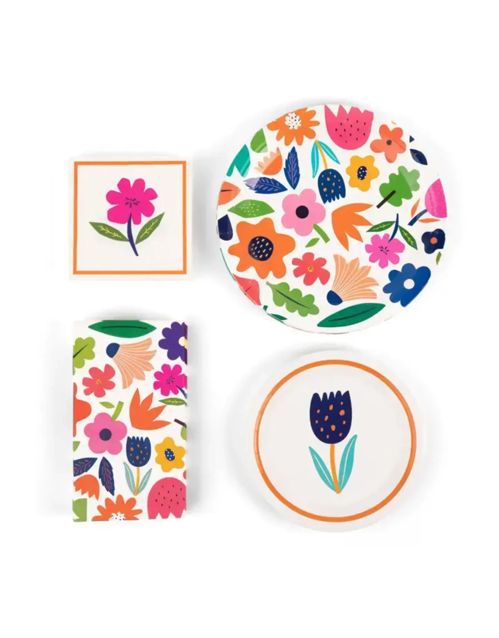 Bold Botanicals 80 Pc Paper Plate & Napkin Set