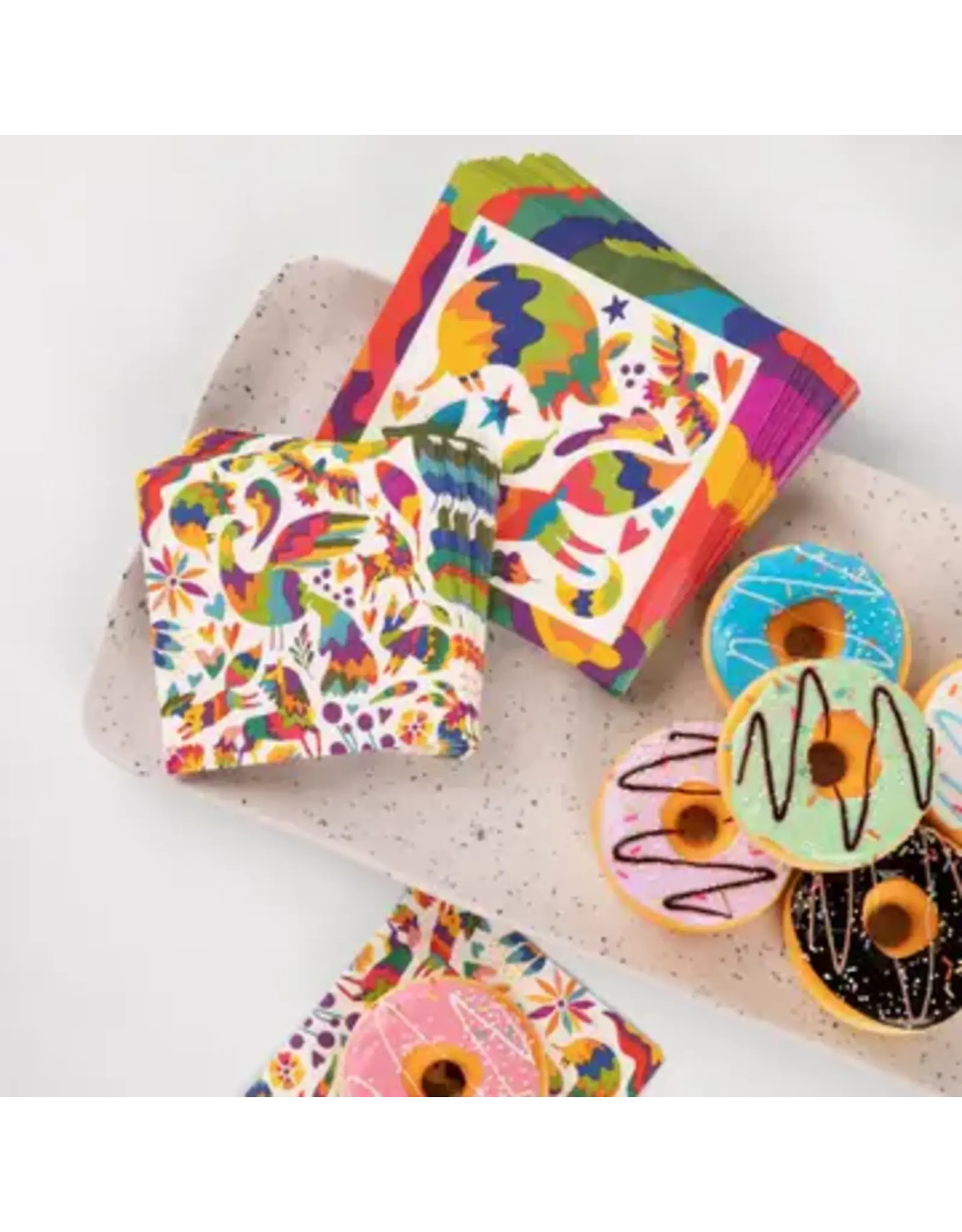 Joyful Otomi 80 Pc Paper Plate & Napkin Set