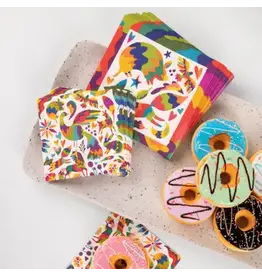 Joyful Otomi 80 Pc Paper Plate & Napkin Set