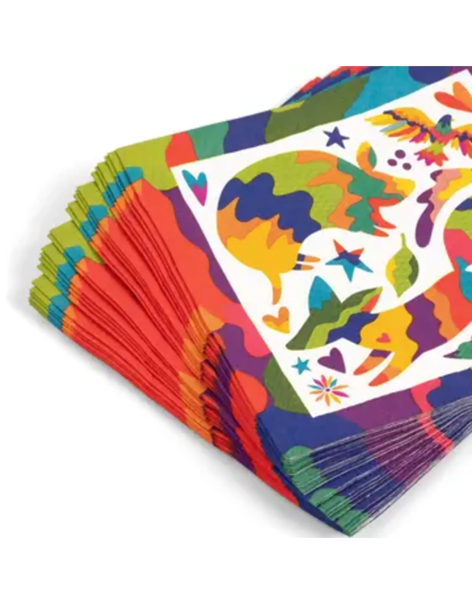 Joyful Otomi 80 Pc Paper Plate & Napkin Set