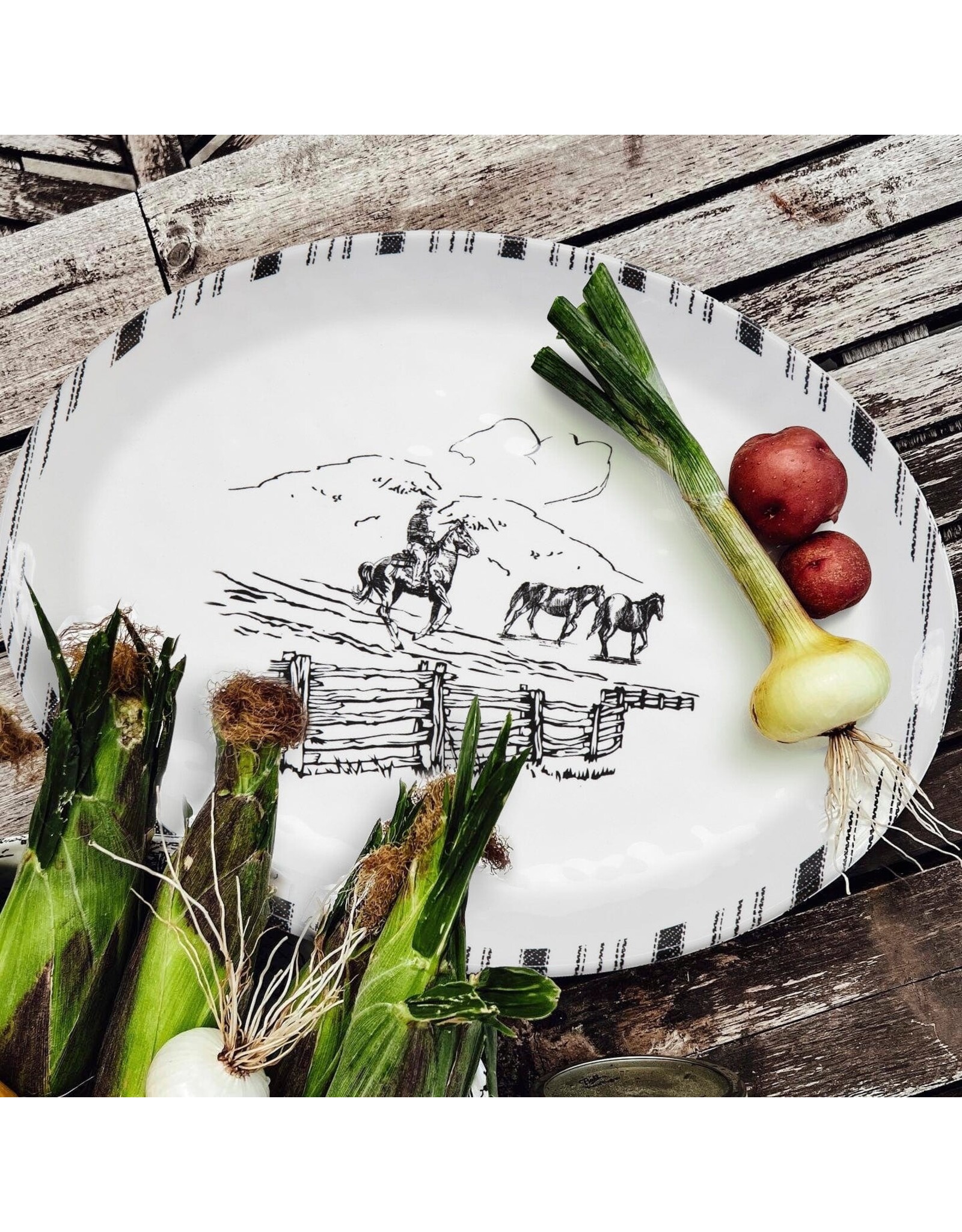 Ranch Life Melamine Serving Platter