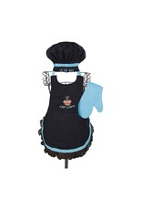 Lil Cupcake Chef-Black -Aqua