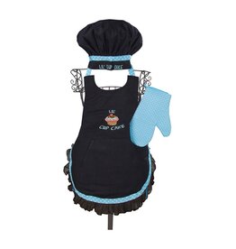 Lil Cupcake Chef-Black -Aqua