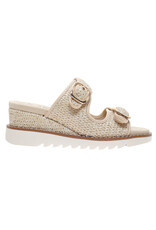 Pierre Dumas Expand-2 Wedge Gold Ivory Basket Weave