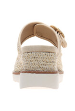 Pierre Dumas Expand-2 Wedge Gold Ivory Basket Weave