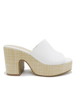 Pierre Dumas Tayla-1 Wedge White Basket Weave Base