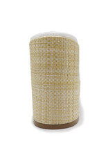 Pierre Dumas Tayla-1 Wedge White Basket Weave Base