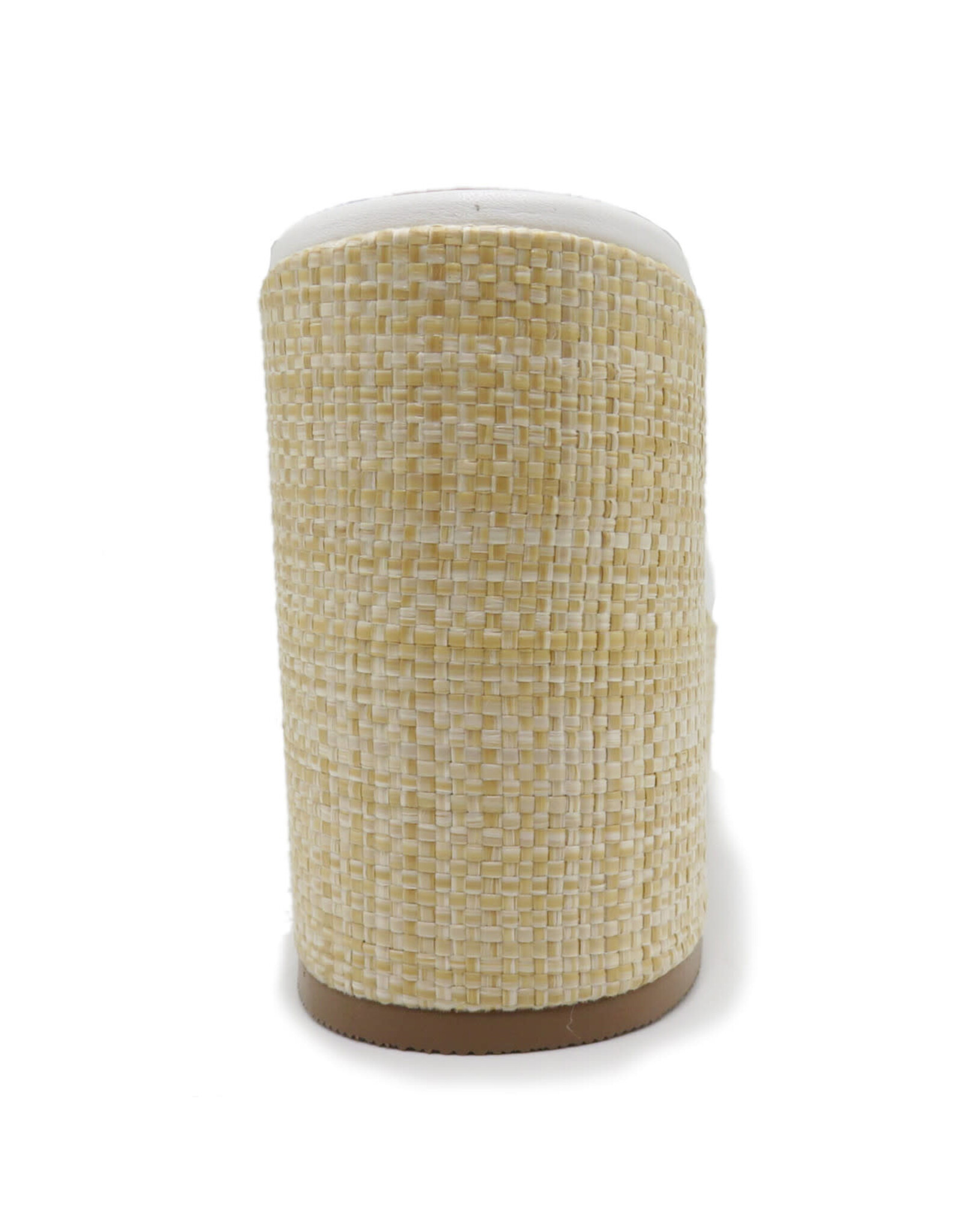 Pierre Dumas Tayla-1 Wedge White Basket Weave Base