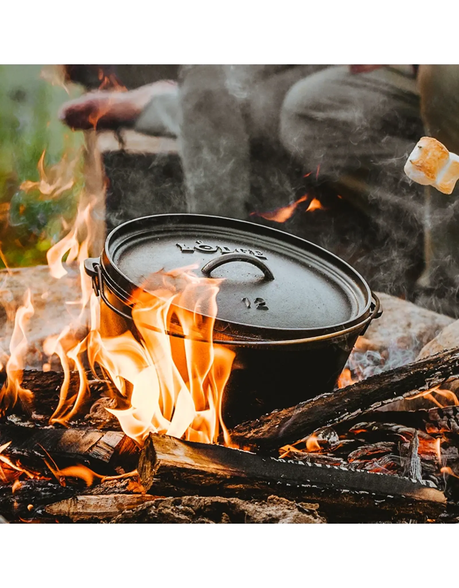 Lodge Lodge 12 Inch  8 Quart Cast Iron Deep Camp Dutch Oven