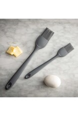 Large Basting Brush Gray Silicone Over Nylon