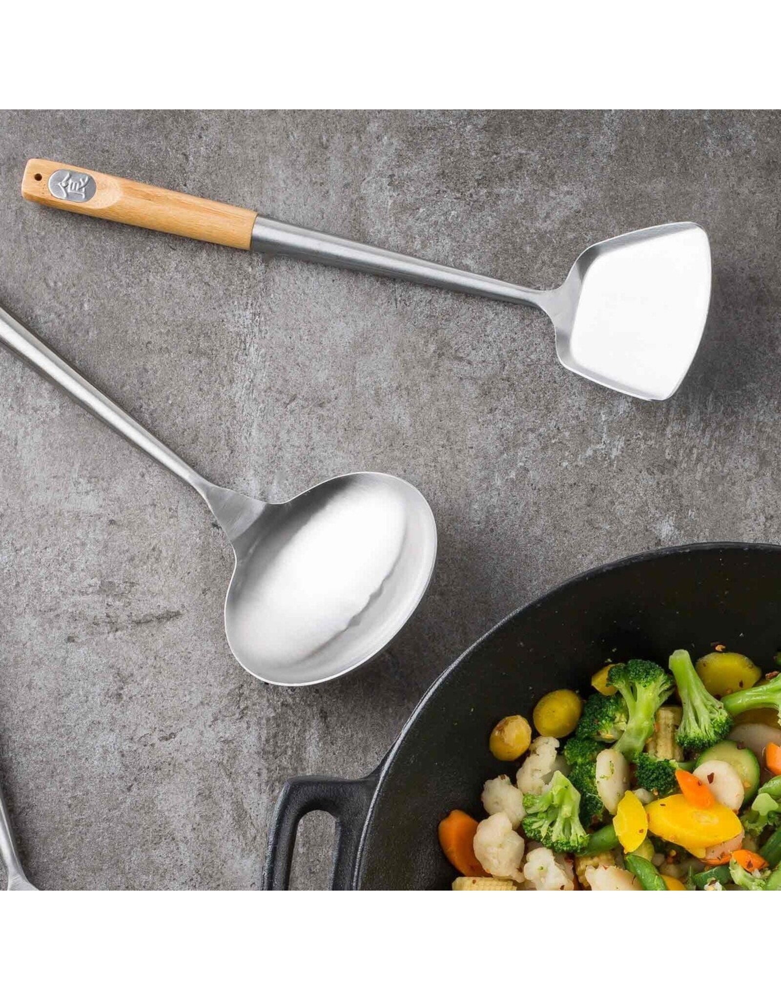 TableCraft TableCraft Stainless Steel Wok Spoon