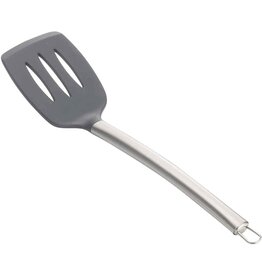 Slotted Spatula Gray Silicone Over Nylon