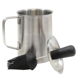 TableCraft Sauce Pot With Basting Brush 16oz