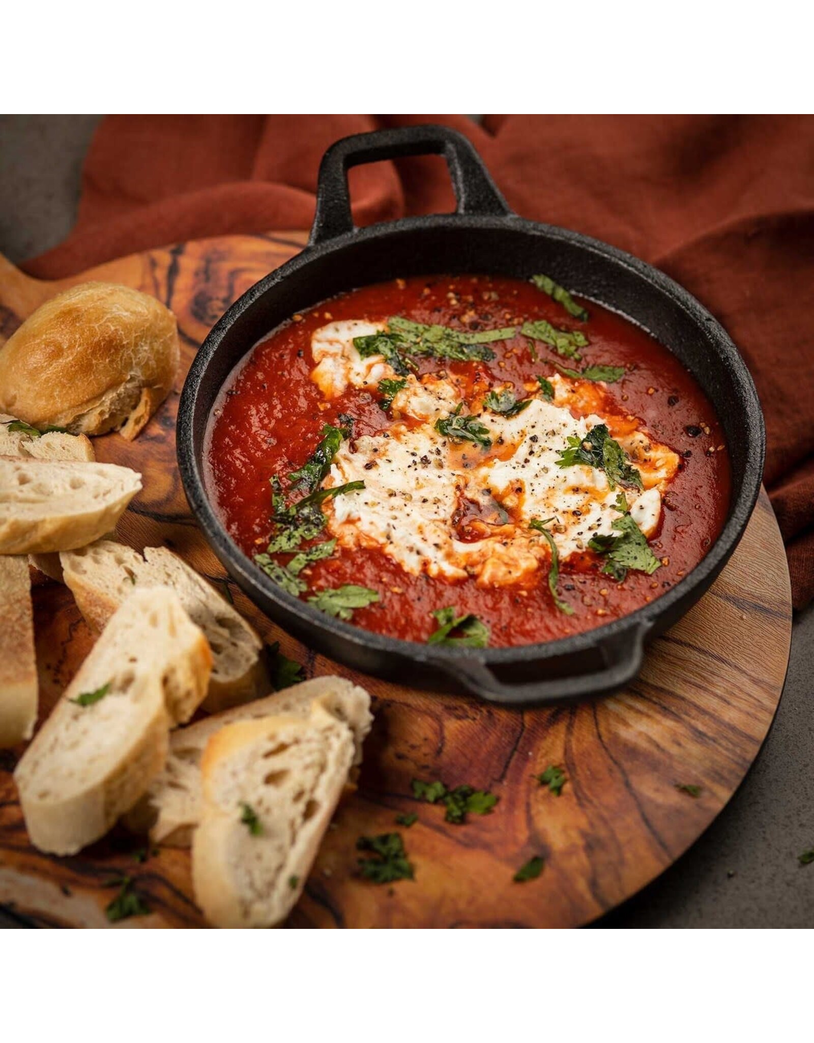 TableCraft Cast Iron Cookware 8" Fajita Platter  M