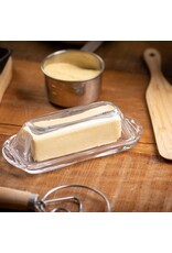 TableCraft Butter Dish Smooth Glass Single Stick