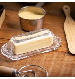 TableCraft Butter Dish Smooth Glass Single Stick
